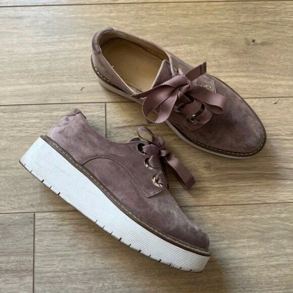 Zara Platform Velvet Oxford Shoes EUR 37 - Picture 1 of 7